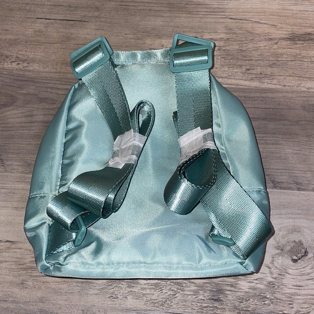 Biossance women’s mini backpack purse bag green light travel Athlesiure nwot - Picture 3 of 8